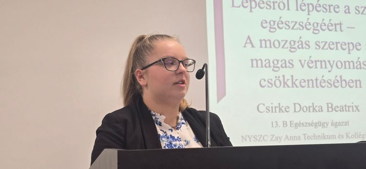 Tanulói előadás országos konferencián