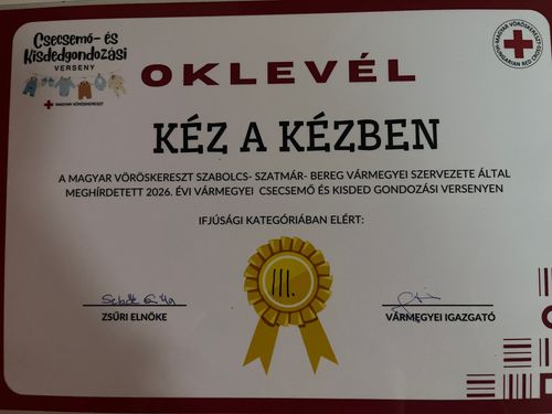 Siker a Magyar Vöröskereszt vármegyei versenyén