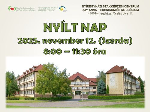 Nyílt Nap 2025. november. 12.